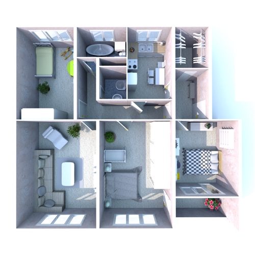 3D vizualizacia bytu